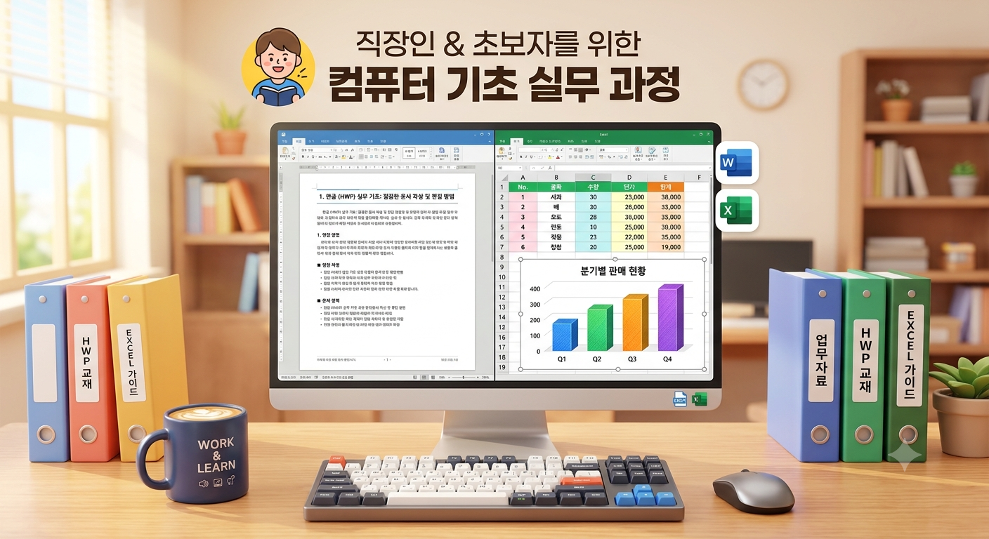 컴퓨터 기초실무 (한글+엑셀)